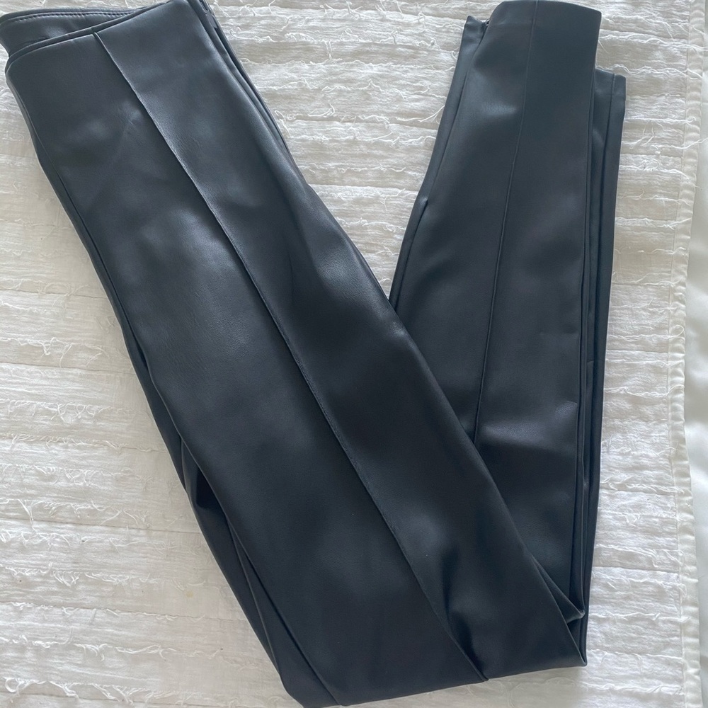 Zara faux leather leggings